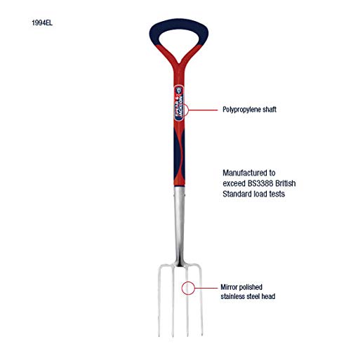Spear & Jackson Select Stainless Steel Border Fork – Blue Garden Tool