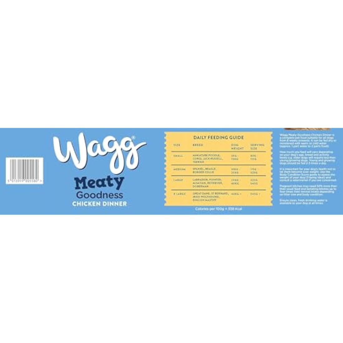 Wagg Chicken Dinner Dry Adult Dog Food – Meaty & Complete 12kg