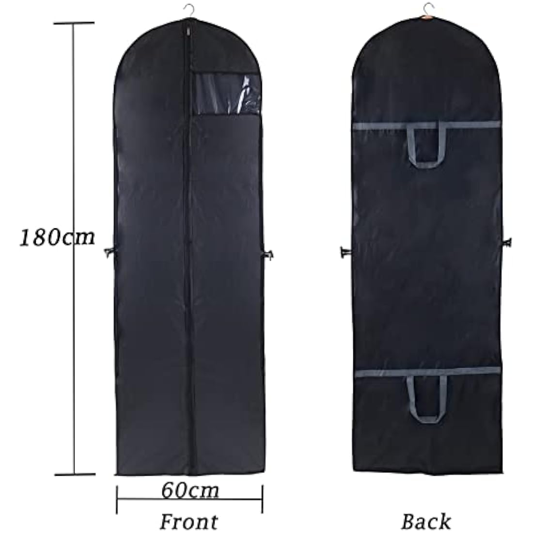 Jolof Store Long Garment Bag – Dustproof Moth Proof Coat Cover, 180cm