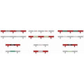 Scalextric Classic Track Barriers with Stickers - 1:32 Scale, 12 Pack