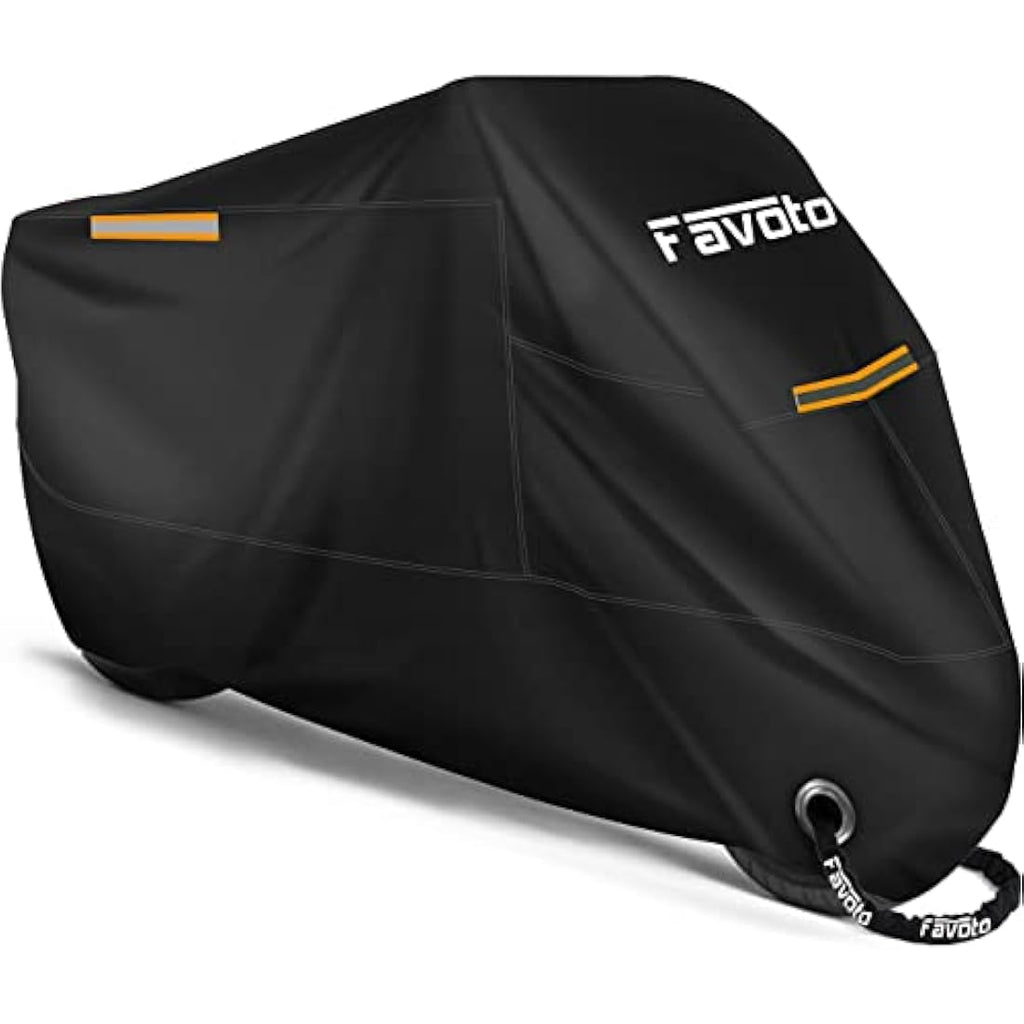 Favoto Waterproof Motorcycle Cover – XXL Oxford Fabric Outdoor Storage