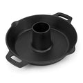 Onlyfire Cast Iron Chicken Roaster Stand | BBQ Poultry Pan with Handles