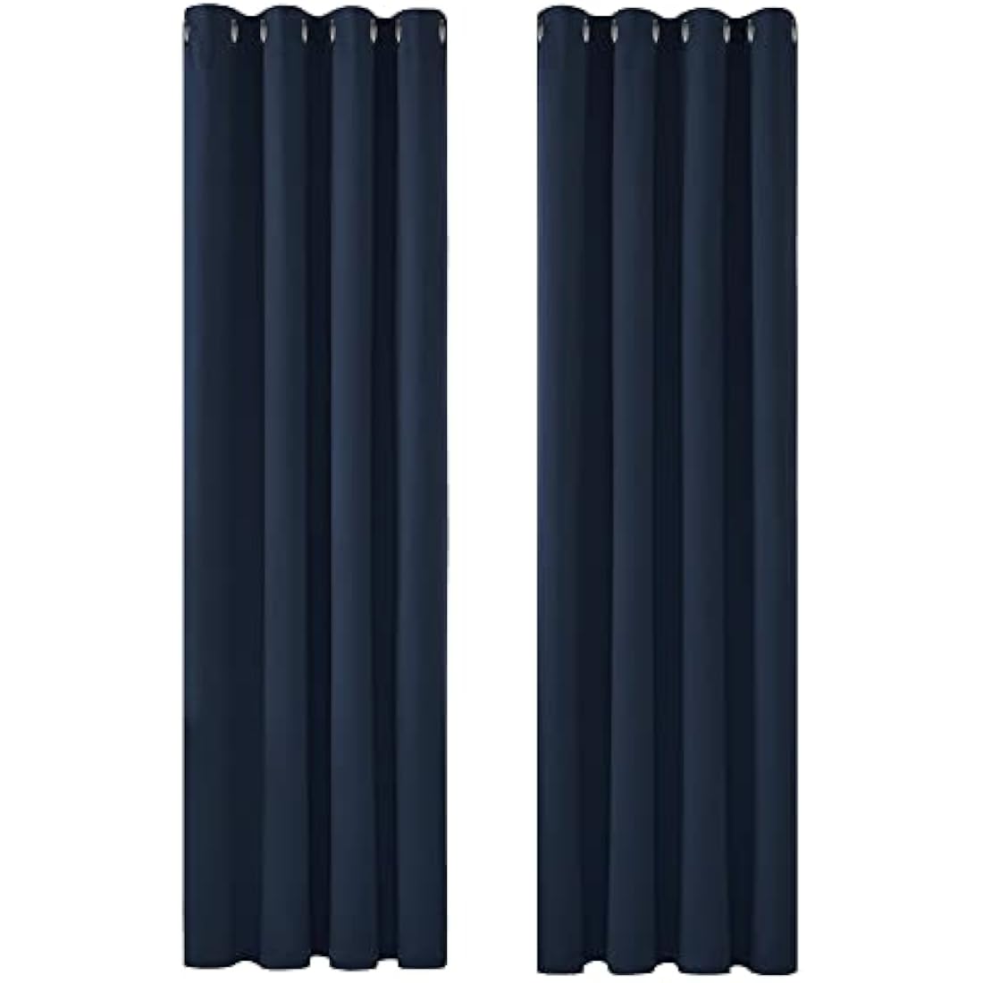Deconovo Thermal Blackout Eyelet Curtains - Navy Blue, 46 x 90 Inch