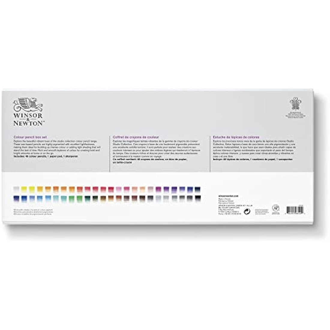 Winsor & Newton Artist Colouring Pencils - 50 Piece Wood Drawing Set