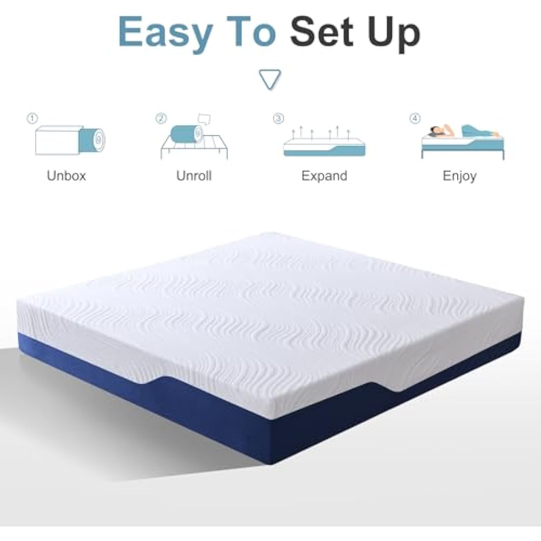 Hiimgo Single Memory Foam Mattress – 20cm Medium Firm Orthopedic