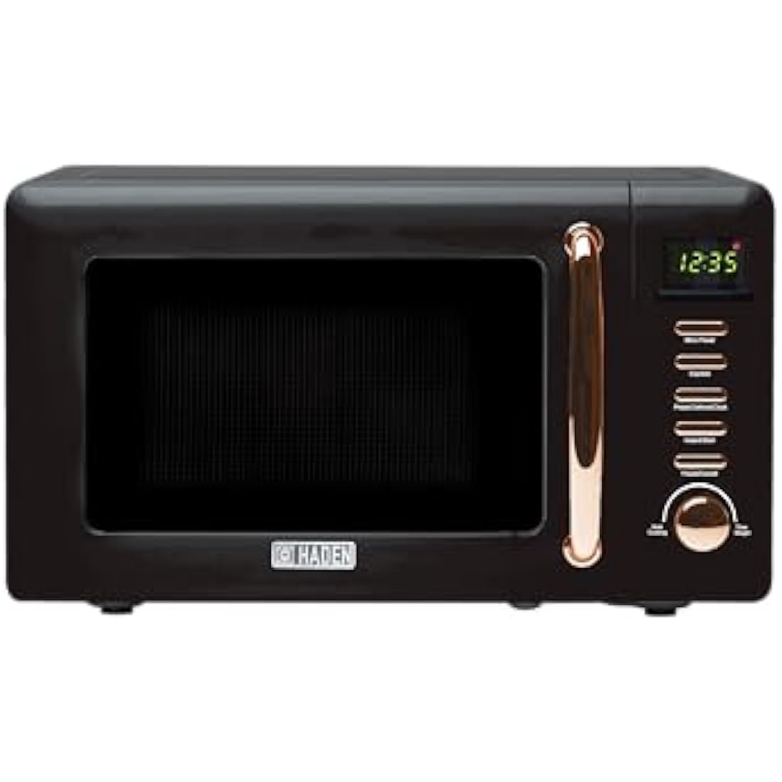 Haden Salcombe 800W Digital Microwave – 20L Black & Copper Oven