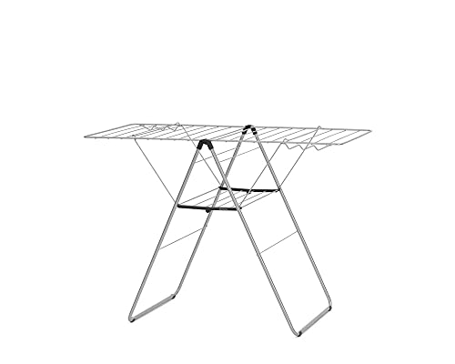 Brabantia HangOn Laundry Drying Rack – 20m Metallic Grey Clothes Horse