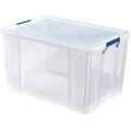 Bankers Box ProStore 85L Stackable Plastic Storage Box with Lid – Clear