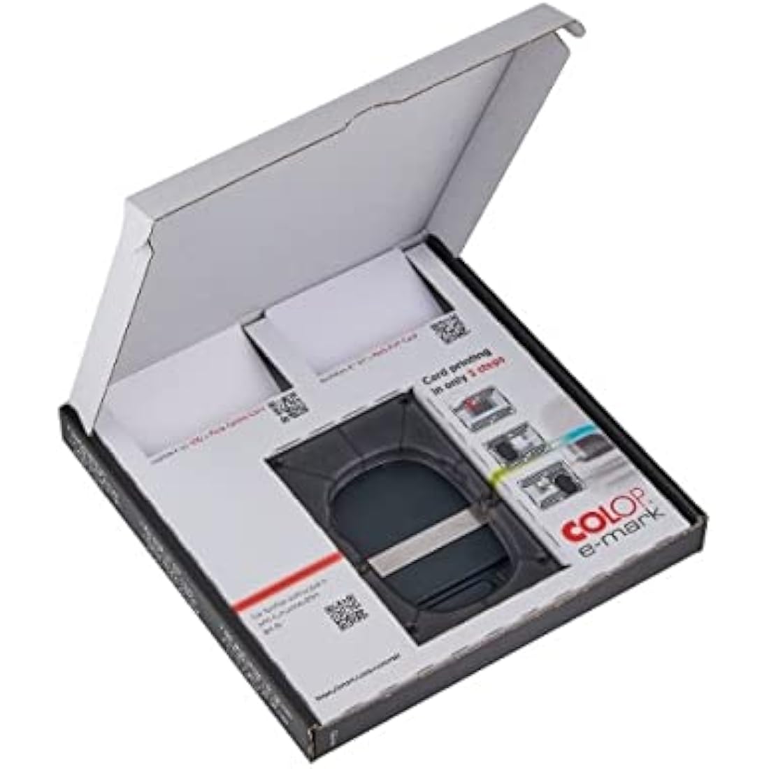 COLOP e-Mark Multiline Printing Tool Set for Business Cards – Black