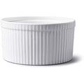 WM Bartleet & Sons Porcelain Soufflé Dish – 18cm White Baking Bowl