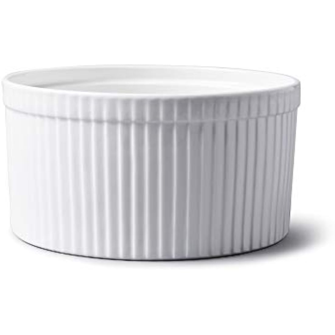 WM Bartleet & Sons Porcelain Soufflé Dish – 18cm White Baking Bowl