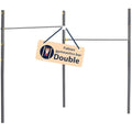 HUDORA Double Gymnastics Bar – Adjustable Outdoor Steel Fitness Bar