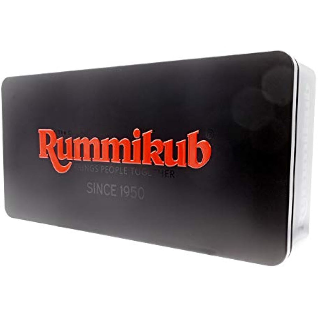 Rummikub Black Strategy Game | Premium Tin Edition Family Board Game