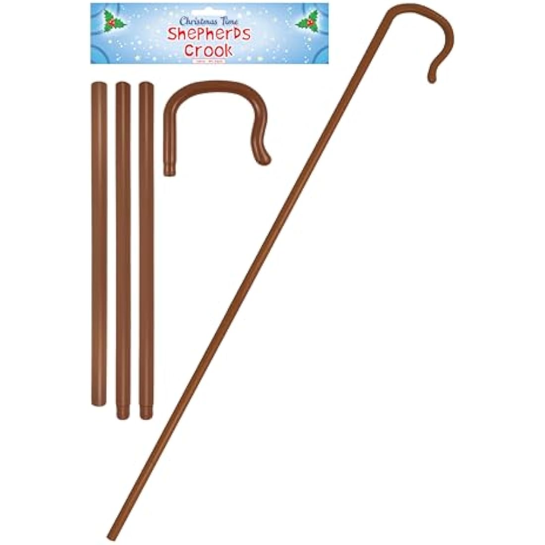 Henbrandt Shepherd’s Crook – 168cm 4-Piece Nativity Costume Staff