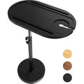 NiHome Bamboo Swivel TV Tray Table – Adjustable Height Couch Side Table