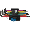 Wera 967/9 TX Multicolour Torx L-Key Set - 9 Piece Holding Function