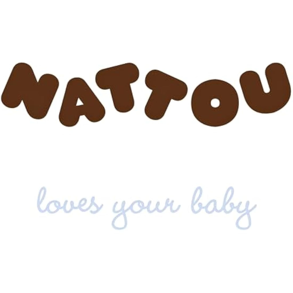 Nattou Wooden Elephant Rocker – Padded Vegan Teddy Fabric – Taupe