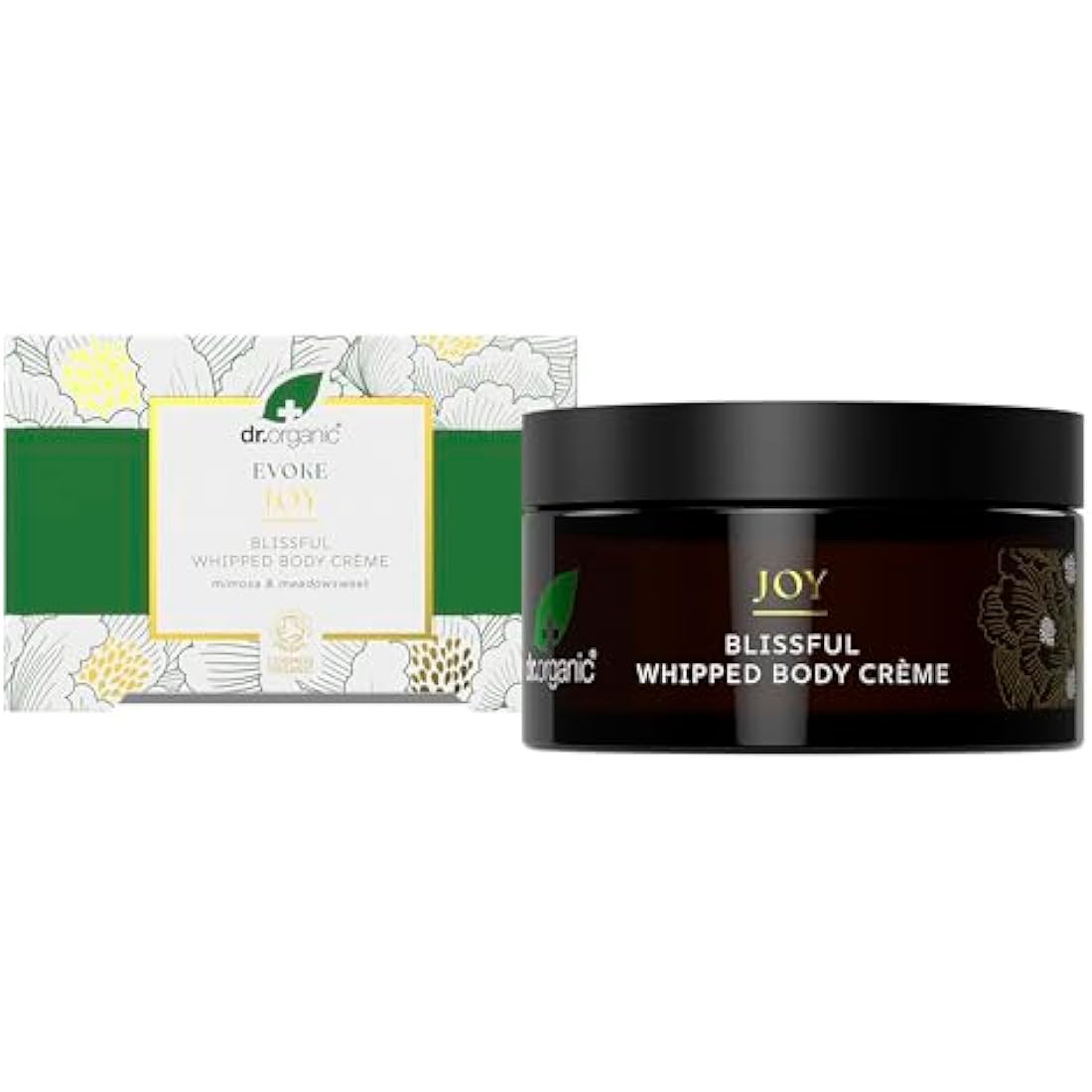 Dr Organic Evoke Joy Whipped Body Crème – Mimosa & Meadowsweet 200ml