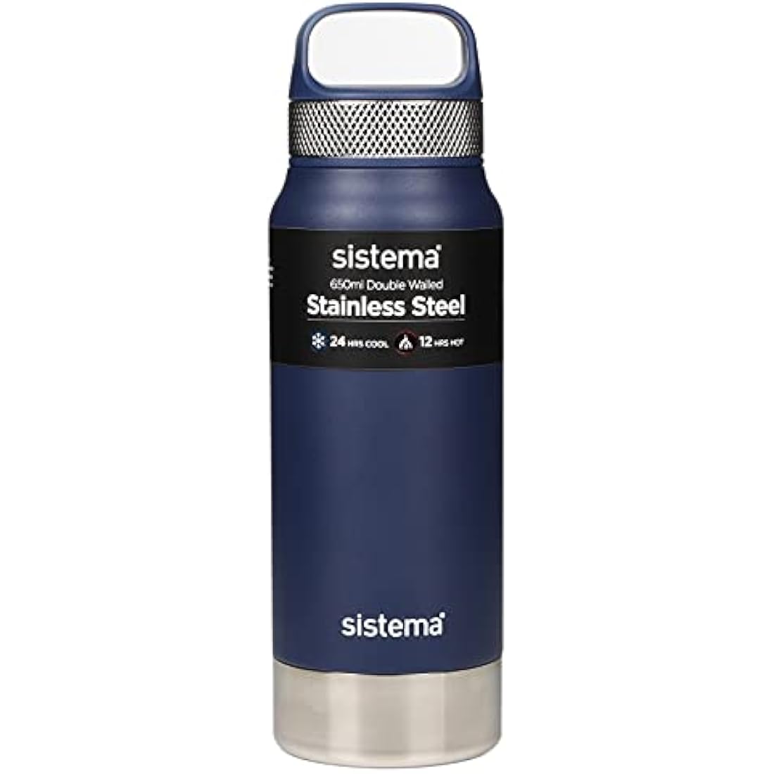 Sistema Stainless Steel Water Bottle | 650ml Vacuum Insulated Metal