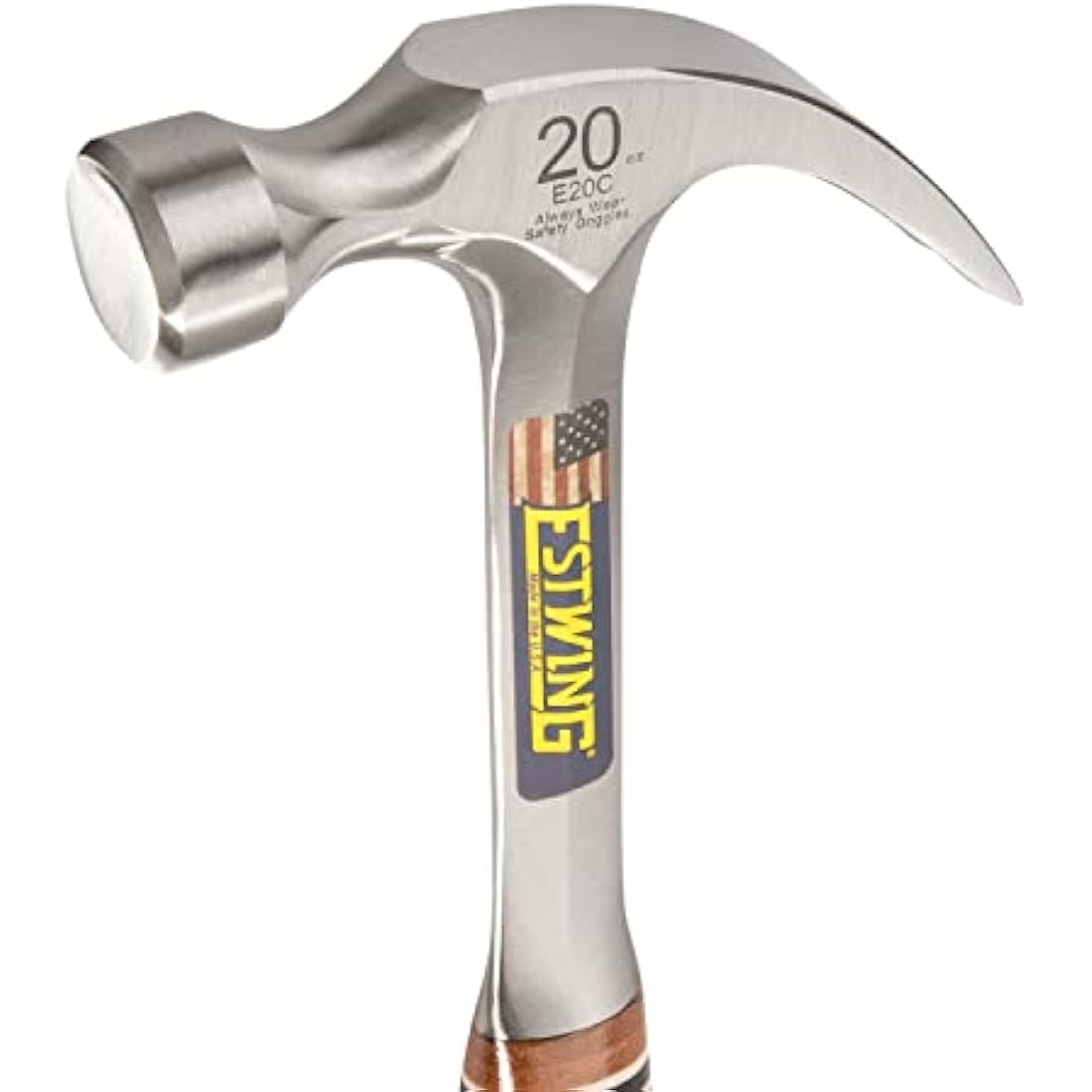Estwing Curved Claw Hammer – 20oz Steel with Genuine Leather Grip