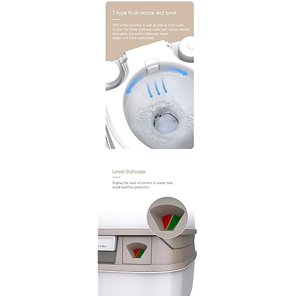 Seaflo 12L Portable Toilet – Compact Outdoor Camping and RV Commode