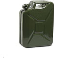 20L Green Metal Jerry Can | UN Approved Fuel Storage Canister