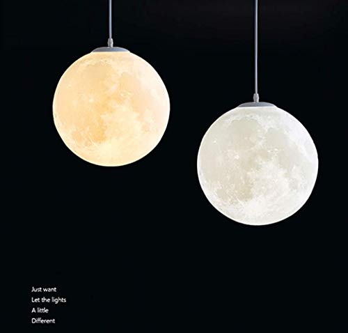 Jolof Store 3D Printed Moon Pendant Light – Modern Planet Ceiling Lamp