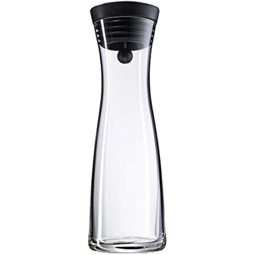 WMF Basic Glass Water Decanter 1L | Stainless Steel Close-Up Stopper