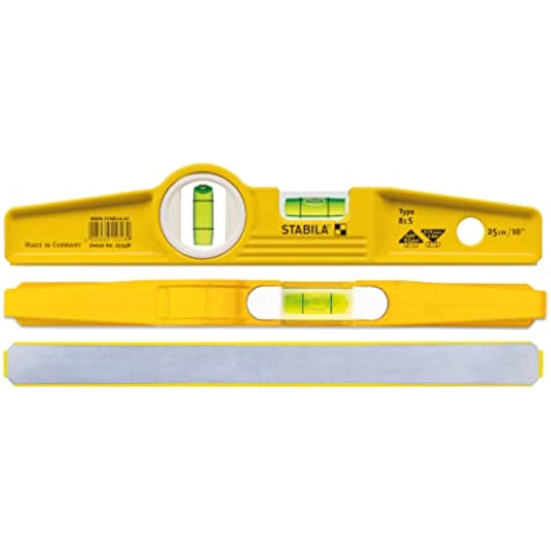 Stabila 81s Torpedo Spirit Level – 25cm Cast Aluminium Profile