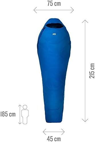 Millet Baikal 750 Sleeping Bag – Ultralight Summer Hiking Gear, Blue