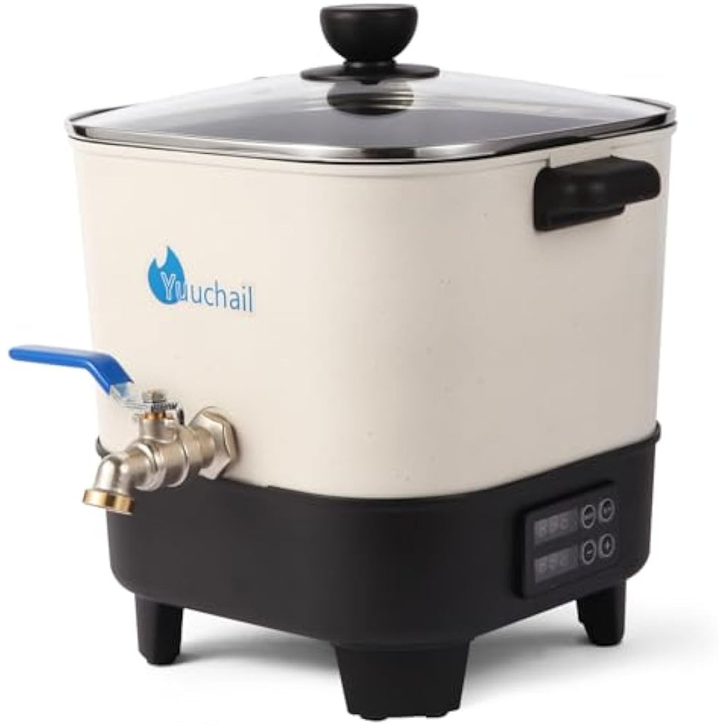 Yuuchail 6.5L Wax Melter for Candle Making | Digital Non-Stick Pot