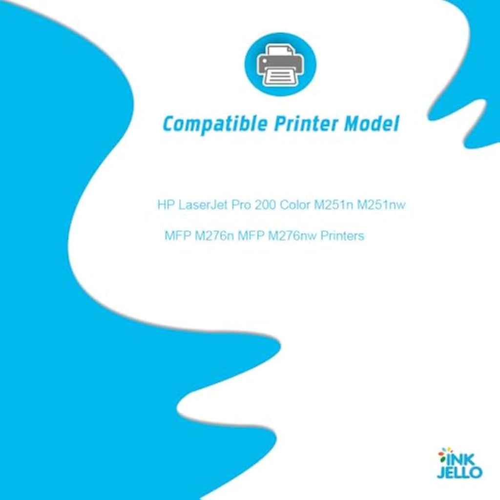 InkJello Compatible HP 131A Toner 4-Pack for LaserJet Pro M251n M276nw