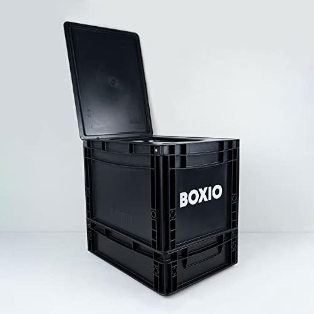 BOXIO Toilet UP Booster Seat | Mobile Separation Toilet Kit with Hemp Litter