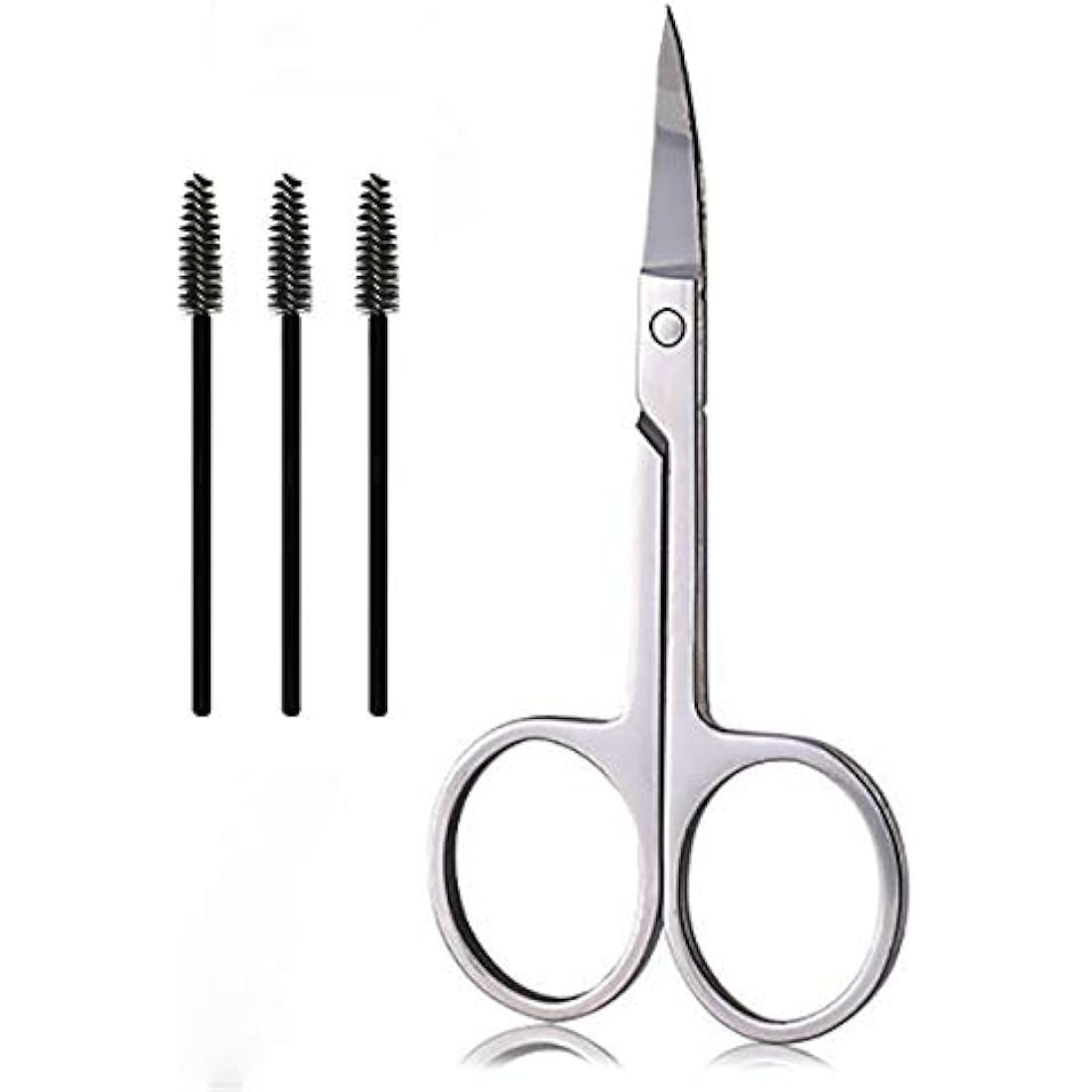 Eyebrow Scissors and Brush Set – Stainless Steel Trimming Kit