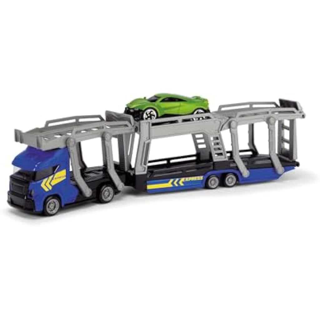 Majorette Car Carrier Toy Transporter with 3 Die-Cast Cars | 28cm