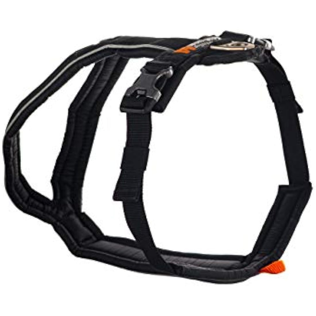 Non-Stop Dogwear Line Padded Adjustable Dog Harness - Black, Size 3