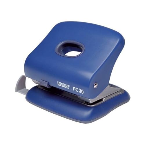 Rapid Fashion FC30 2-Hole Punch – 30 Sheet Capacity – Light Blue