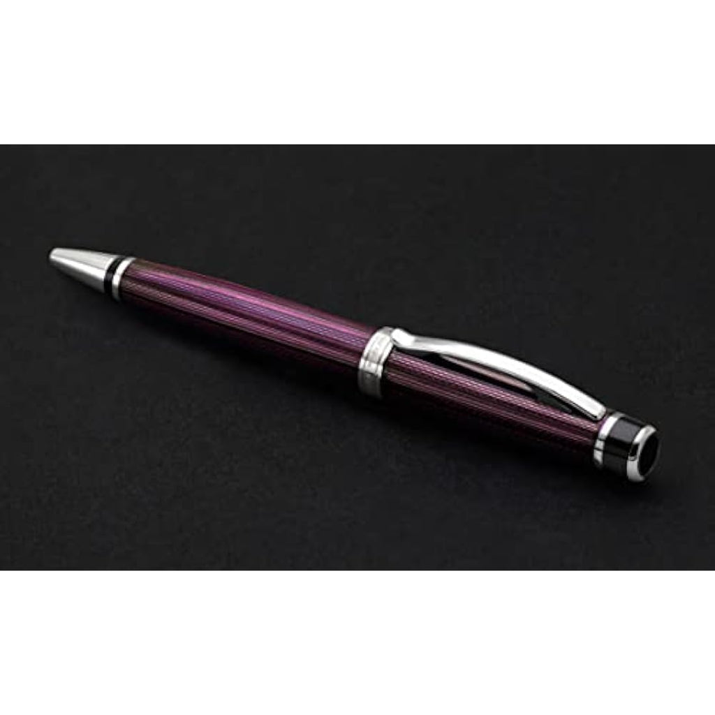 Xezo Incognito Purple Metallic Ballpoint Pen | Platinum Plated Brass