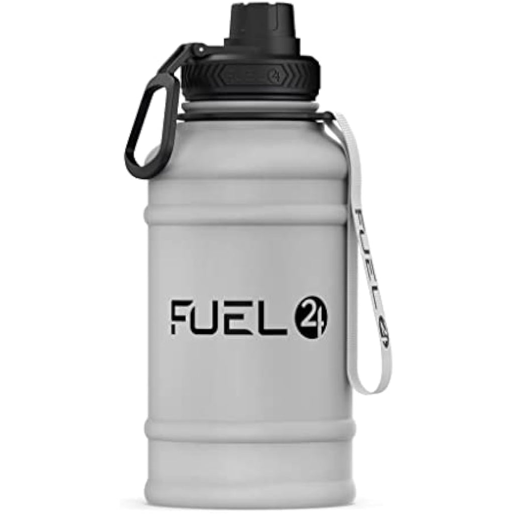 Fuel24 Stainless Steel Water Bottle – 1.3L/2.2L Leakproof Gym Jug