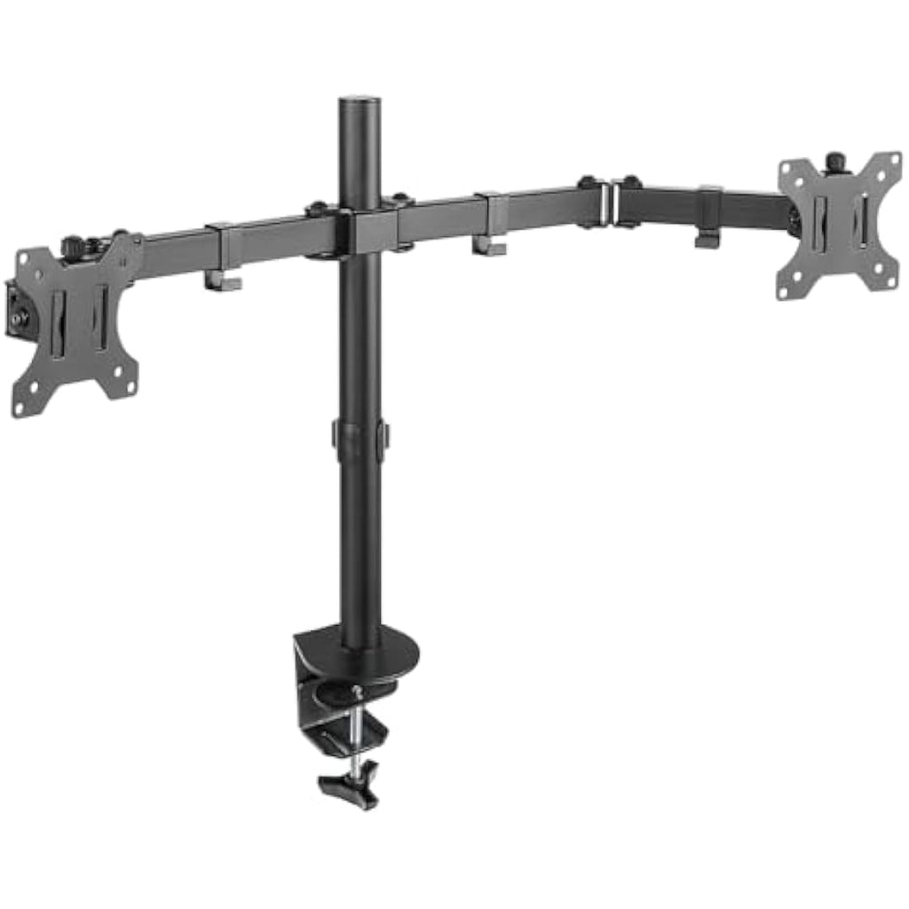 Audizio MAD20 Dual Monitor Desk Mount – Full Motion Steel Arms for 13-32"