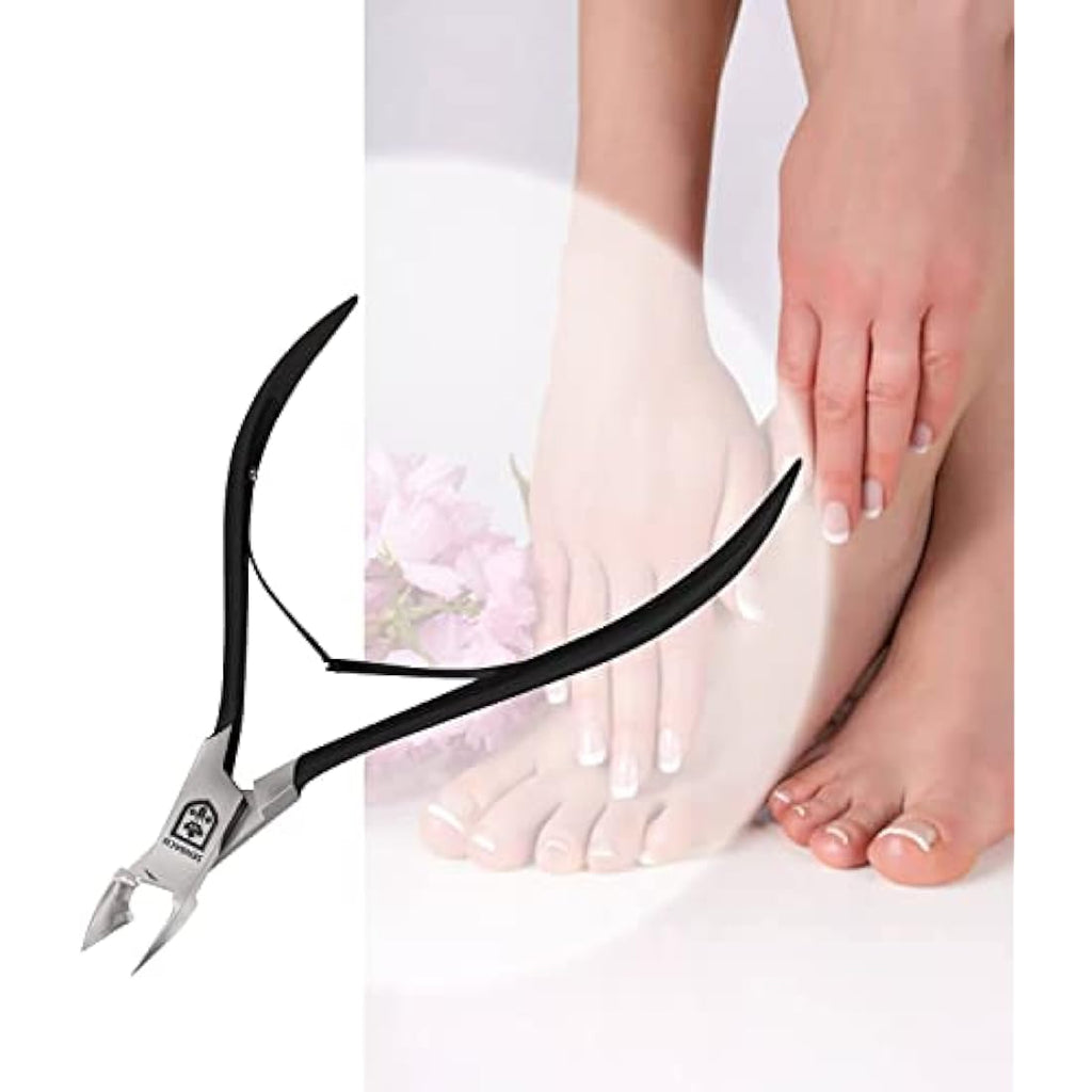 SENBACH Professional Cuticle Trimmer – Stainless Steel Nipper (Black)