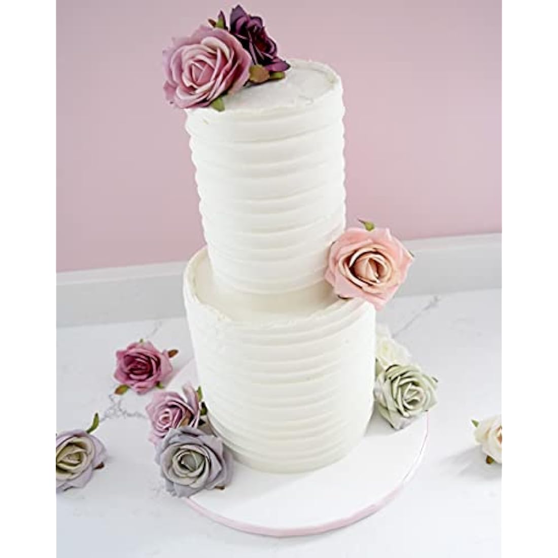 Jolof Store 10-Piece Silk Rose Heads - Realistic DIY Wedding Flowers