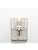 Modern Glass Wall Sconce – Brushed Metal Cylinder Light