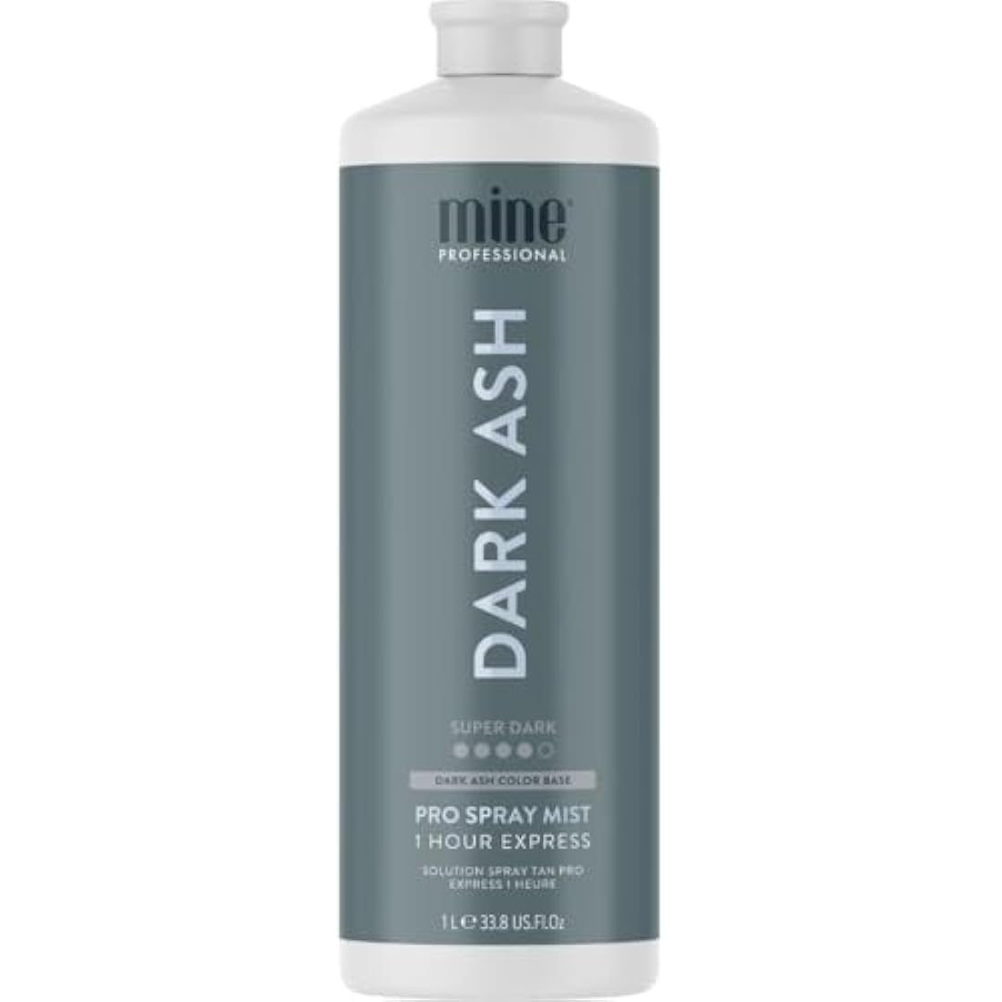 MineTan Dark Ash Professional Spray Tan Solution - 1 Hour Express, 33.8oz