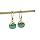 Jolof Store Green Amazonite Teardrop Earrings | 14K Gold-Plated Jewelry