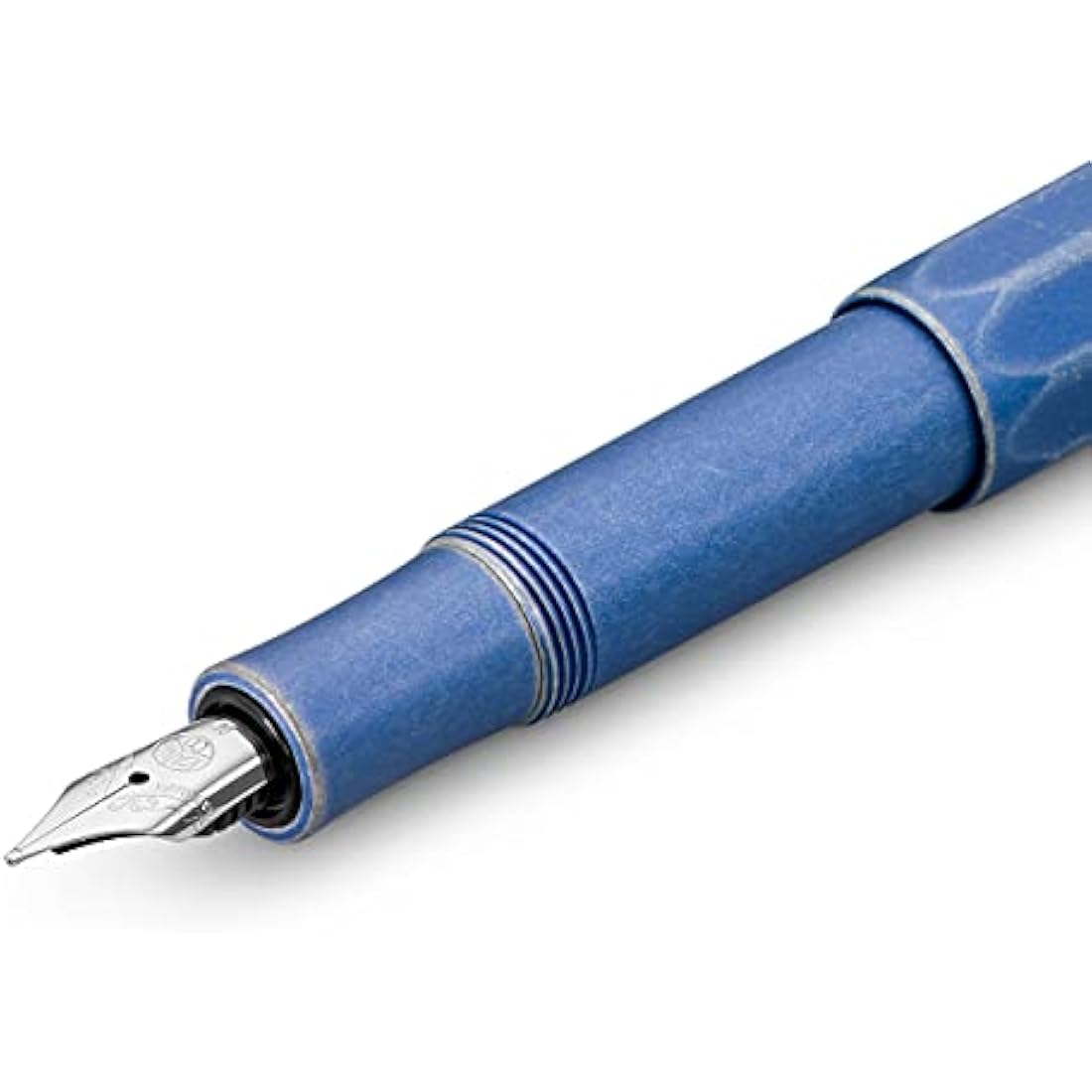 Kaweco AL Sport Fountain Pen – Stonewashed Blue Aluminium – Fine Nib