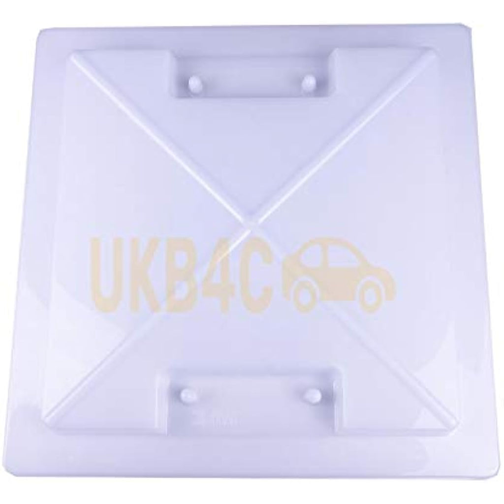 UKB4C Caravan Roof Sky Light 280x280mm with Flynet - Ivory Frame