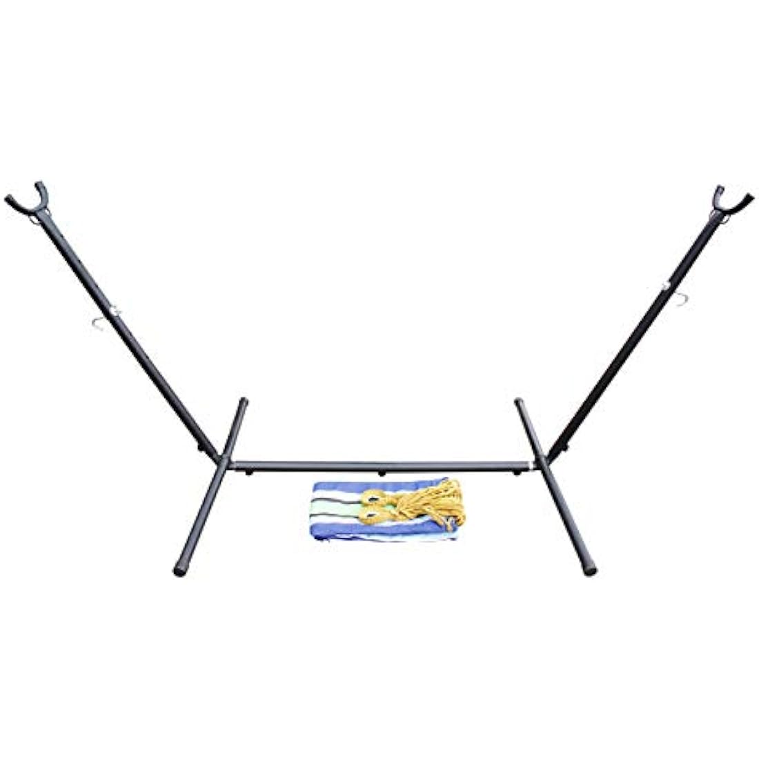 Ross James Double Cotton Hammock with Heavy Duty Metal Stand
