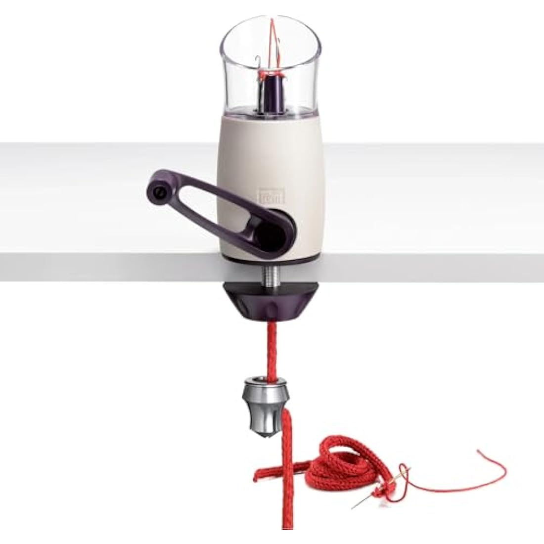 Prym Knitting Mill – Ergonomic Tube Knitter for Wool, Violet & White