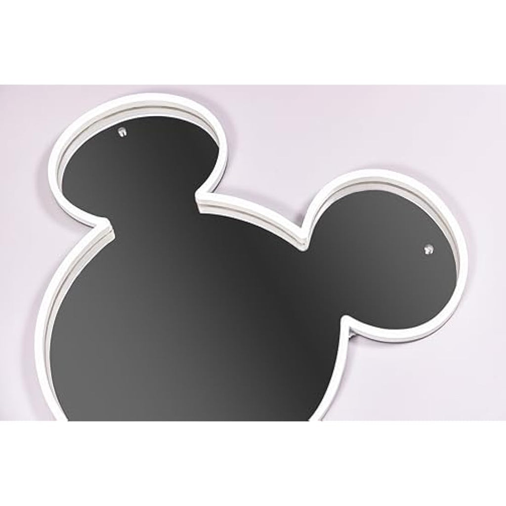 Yellowpop Mickey Mouse LED Neon Sign | White Mirror Wall Decor